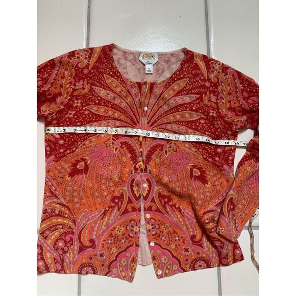 Cashmere Sweater Pink Orange #Talbot #vintage - Picture 9 of 10